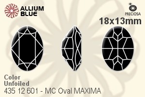 Preciosa MC Oval MAXIMA Fancy Stone (435 12 601) 18x13mm - Color Unfoiled - Haga Click en la Imagen para Cerrar