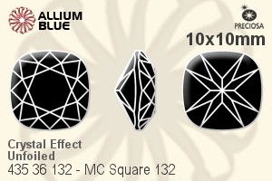 PRECIOSA Cush.Squa.MXM 10x10 crystal Ntf
