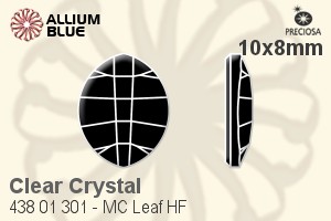 Preciosa MC Leaf Flat-Back Hot-Fix Stone (438 01 301) 10x8mm - Clear Crystal