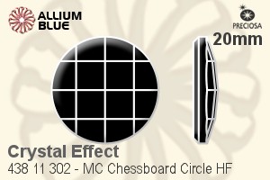 Preciosa プレシオサ MC マシーンカットChessboard Circle Flat-Back Hot-Fix Stone (438 11 302) 20mm - クリスタル エフェクト - ウインドウを閉じる