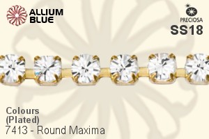 Preciosa Round Maxima Cupchain (7413 3004), Plated, With Stones in SS18 - Colours - Haga Click en la Imagen para Cerrar