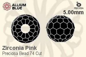 Preciosa Bead 74 Cut (B74C) 5.00mm - Zirconia Pink - 关闭视窗 >> 可点击图片