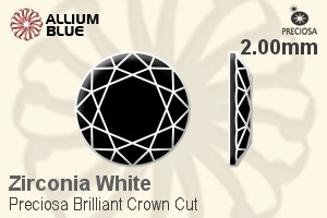プレシオサ Brilliant Crown (BCC) 2mm - キュービックジルコニア - ウインドウを閉じる