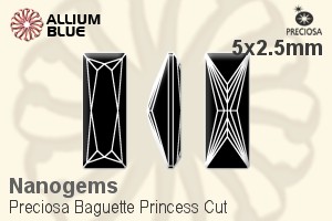 Preciosa Baguette Princess (BPC) 5x2.5mm - Nanogems - 關閉視窗 >> 可點擊圖片