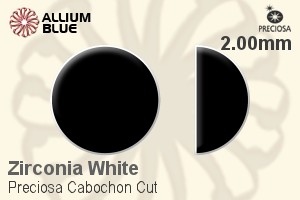 Preciosa Cabochon (CBC) 2mm - Cubic Zirconia - 关闭视窗 >> 可点击图片