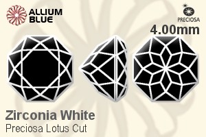 Preciosa Lotus Cut (LTC) 4.00mm - Zirconia White