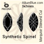 プレシオサ Marquise Diamond (MDC) 3x2mm - Synthetic Spinel
