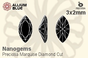 Preciosa Marquise Diamond (MDC) 3x2mm - Nanogems - 关闭视窗 >> 可点击图片