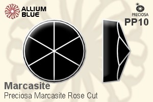 Preciosa Marcasite Rose (MRC) PP10 - Marcasite - Click Image to Close