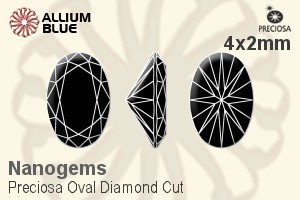 Preciosa Oval Diamond (ODC) 4x2mm - Nanogems