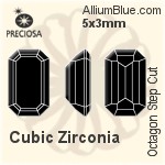 Preciosa Octagon Step (OSC) 5x3mm - Cubic Zirconia