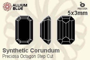 プレシオサ Octagon Step (OSC) 5x3mm - Synthetic Corundum