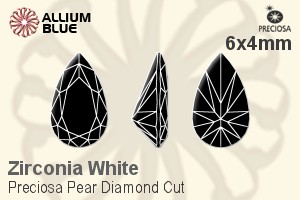 Preciosa Pear Diamond (PDC) 6x4mm - Cubic Zirconia