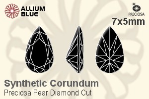 Preciosa Pear Diamond (PDC) 7x5mm - Synthetic Corundum - 關閉視窗 >> 可點擊圖片