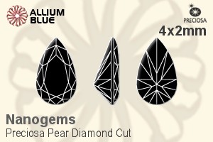 Preciosa Pear Diamond (PDC) 4x2mm - Nanogems - 关闭视窗 >> 可点击图片