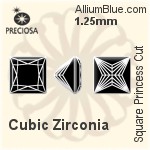 Preciosa Square Princess (SPC) 1.25mm - Cubic Zirconia