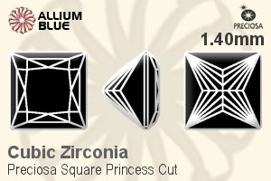 Preciosa Square Princess (SPC) 1.4mm - Cubic Zirconia - 关闭视窗 >> 可点击图片