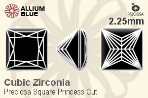 Preciosa Square Princess (SPC) 2.25mm - Cubic Zirconia