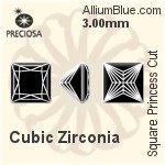 Preciosa Square Princess (SPC) 3mm - Cubic Zirconia