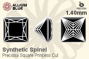 Preciosa Square Princess (SPC) 1.4mm - Synthetic Spinel - Haga Click en la Imagen para Cerrar
