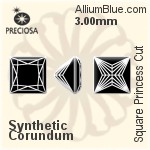 Preciosa Square Princess (SPC) 3mm - Synthetic Corundum
