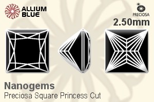 Preciosa Square Princess (SPC) 2.5mm - Nanogems