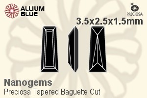 Preciosa Tapered Baguette (TBC) 3.5x2.5x1.5mm - Nanogems - 关闭视窗 >> 可点击图片