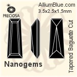 Preciosa Tapered Baguette (TBC) 3.5x2.5x1.5mm - Nanogems