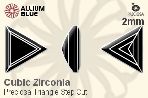 Preciosa Triangle Step (TSC) 2mm - Cubic Zirconia
