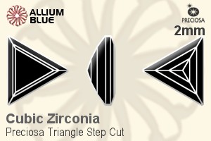 Preciosa Triangle Step (TSC) 2mm - Cubic Zirconia - 關閉視窗 >> 可點擊圖片