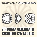 Zirconia Celebration Cushion 125 Facets Cut