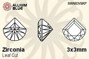 施华洛世奇 Zirconia 树叶 切工 (SGLEFC) 3x3mm - Zirconia - 关闭视窗 >> 可点击图片