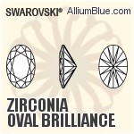 Zirconia 橢圓形 純潔Brilliance 切工