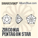 Zirconia Pentagon Star