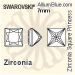 Swarovski Zirconia Round 120 Facets Cut (SG120FCHC) 7mm - Zirconia
