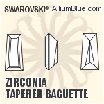 Zirconia Tapered Baguette Step Cut