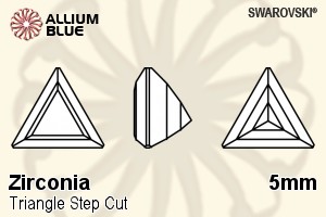 Swarovski Zirconia Triangle Cut Corner Cut (SGZTSC) 5mm - Zirconia - Haga Click en la Imagen para Cerrar