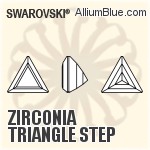 Zirconia Triangle Step Cut