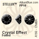 STELLUX Chaton (A193) PP10 - Crystal (Ordinary Effects) With Gold Foiling