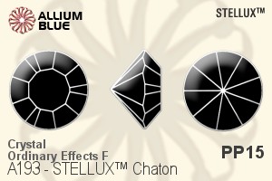 STELLUX Chaton (A193) PP15 - Crystal (Ordinary Effects) With Gold Foiling - Haga Click en la Imagen para Cerrar