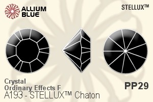 STELLUX Chaton (A193) PP29 - Crystal (Ordinary Effects) With Gold Foiling - 关闭视窗 >> 可点击图片