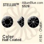 スワロフスキー STELLUX チャトン (A193) SS20 - カラー（ハーフ　コーティング）