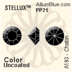 スワロフスキー STELLUX チャトン (A193) PP21 - カラー（コーティングなし）