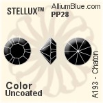 スワロフスキー STELLUX チャトン (A193) PP28 - カラー（コーティングなし）