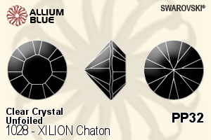 Swarovski XILION Chaton (1028) PP32 - Clear Crystal Unfoiled - 關閉視窗 >> 可點擊圖片
