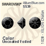 スワロフスキー XILION チャトン (1028) SS39 - カラー（コーティングなし） プラチナフォイル