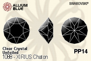 Swarovski XIRIUS Chaton (1088) PP14 - Clear Crystal Unfoiled - Haga Click en la Imagen para Cerrar
