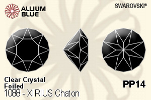 Swarovski XIRIUS Chaton (1088) PP14 - Clear Crystal With Platinum Foiling - Haga Click en la Imagen para Cerrar