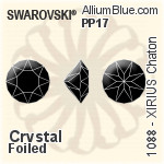 Swarovski XIRIUS Chaton (1088) PP17 - Clear Crystal With Platinum Foiling