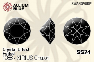 Swarovski XIRIUS Chaton (1088) SS24 - Crystal Effect With Platinum Foiling